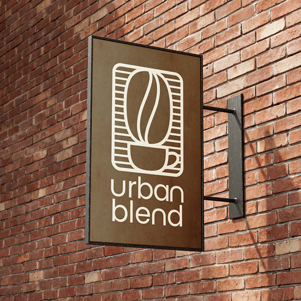 Urban Blend Logo Mockup